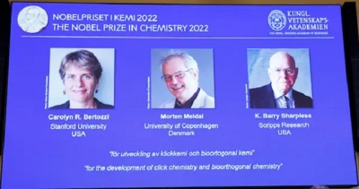 2022 NOBEL KİMYA ÖDÜLÜ KAZANANLAR BELLİ OLDU