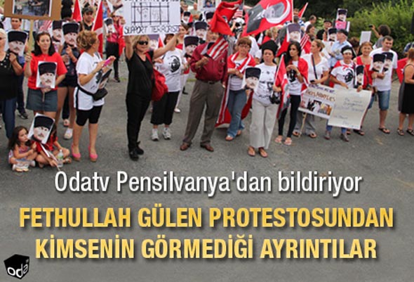 Fethullah Gülen protestosundan kimsenin görmediği ayrıntılar