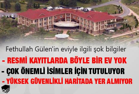 Fethullah Gülen'in eviyle ilgili şok bilgiler