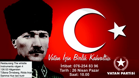 Vatan Partisi İsveç'te Örgütleniyor