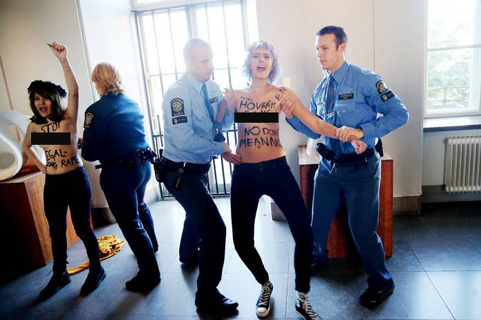 FEMEN BU KEZ DE MAHKEMEDE SOYUNDU