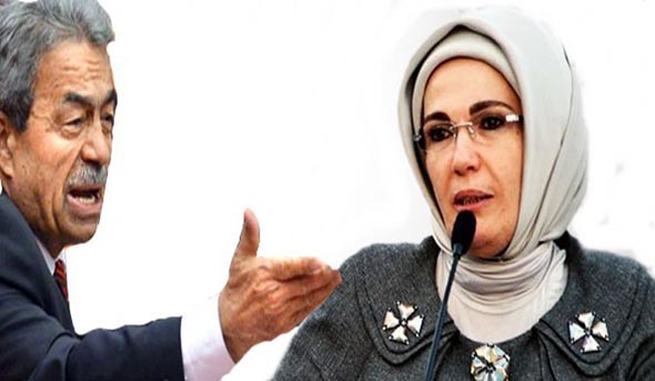 Emine Erdoğanı protesto etti ortam gerildi