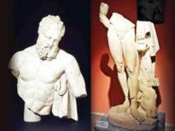 YORGUN HERAKLES ( HERKÜL) HEYKELİ ZİYARETÇİ SAYISINI İKİ MİSLİ ARTTIRDI