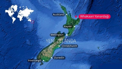 YENİ ZELANDA’DA WHAKAARİ YANARDAĞI PATLADI